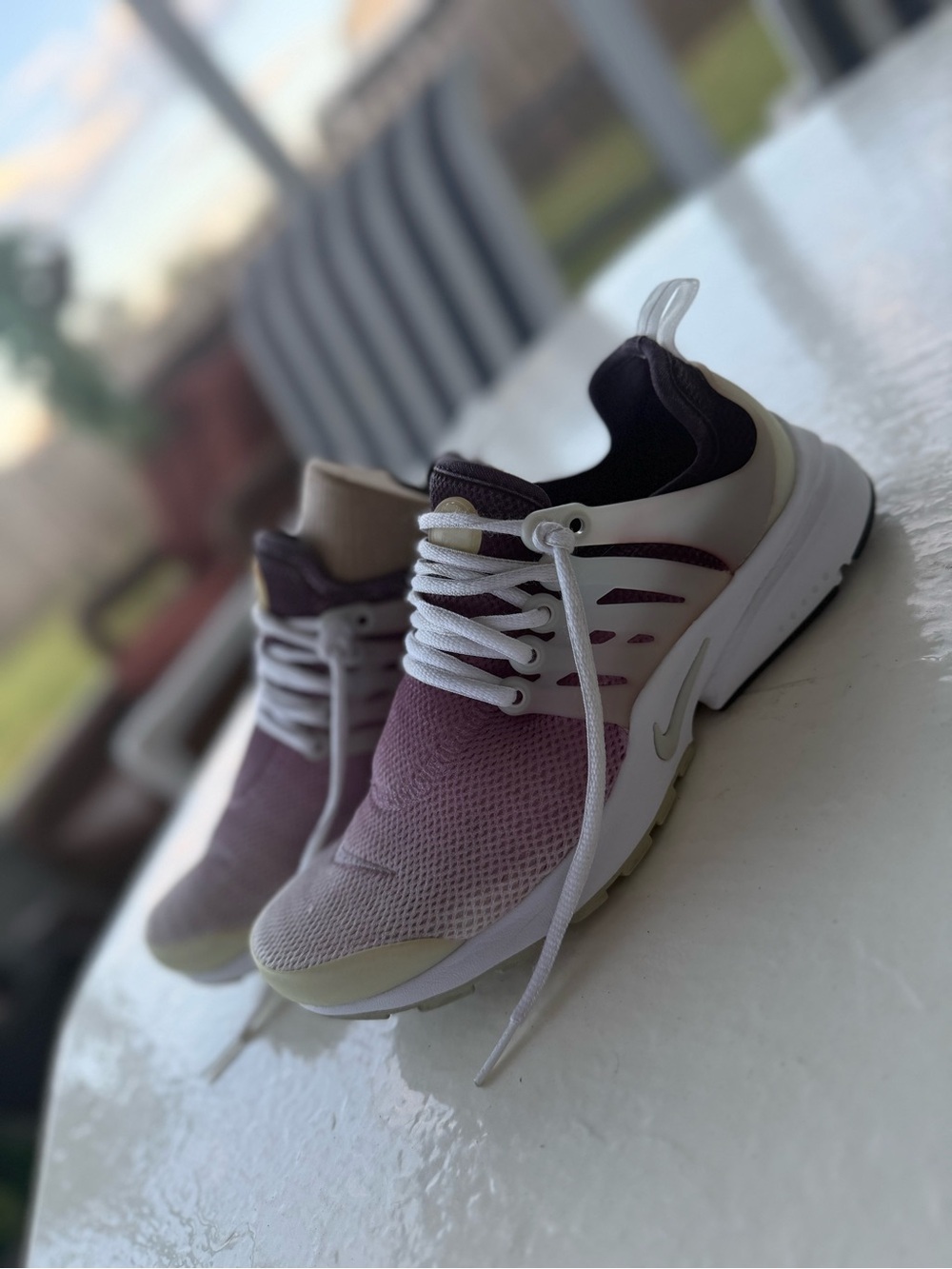 Nike Air Presto Purple White Sneakers Women US 8 EU 39 Comfortable Running 👟. - Picture 5 of 11
